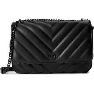 NWT DKNY Veronica Large Shoulder Black/Black One Size